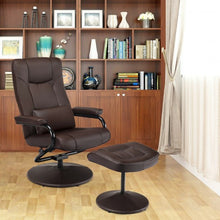 Load image into Gallery viewer, Recliner Chair Swivel Armchair Lounge-Brown
