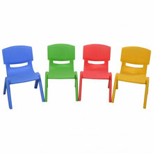 Load image into Gallery viewer, 4-pack Colorful Stackable Plastic Children Chairs

