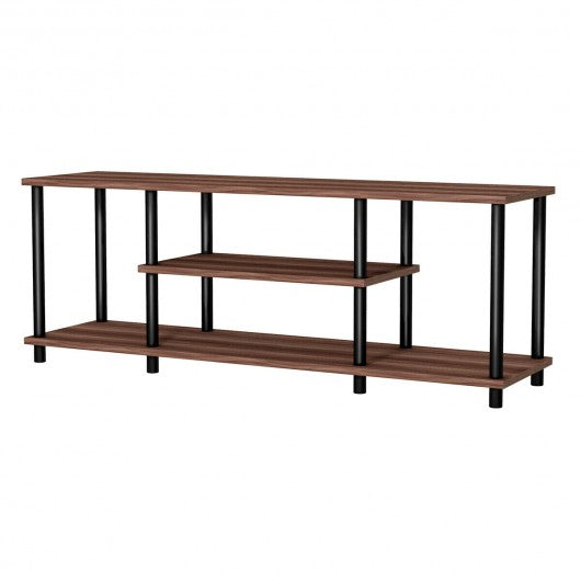 3-Tier TV Stand Entertainment Media Center Console Shelf-Coffee