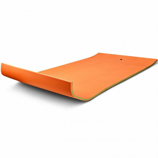 12’ x 6’ 3 Layer Floating Water Pad-Orange