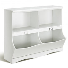 Load image into Gallery viewer, Kids Storage Unit Baby Toy Organizer Children Bookshelf Bookcase-White
