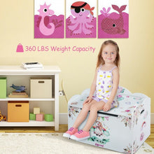 Load image into Gallery viewer, Wooden Toy Box Storage with Seating Bench for Kids
