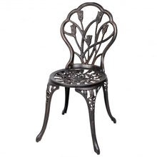Load image into Gallery viewer, 3 pcs Cast Aluminum Outdoor Table and Chair Set
