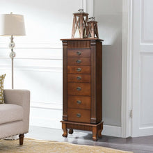 Load image into Gallery viewer, Wooden Jewelry Cabinet Storage Organizer with 7 Drawers
