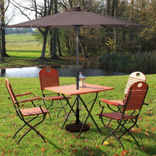 Load image into Gallery viewer, 9FT Patio Solar Umbrella LED Patio Market Steel Tilt W/ Crank Outdoor New-Tan
