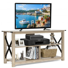 Load image into Gallery viewer, Modern Farmhouse TV Stand Entertainment Center for TV&#39;s up to 55&quot; w/Open Shelves
