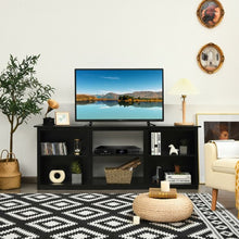Load image into Gallery viewer, 2-Tier Entertainment Media Console TV Stand-Black
