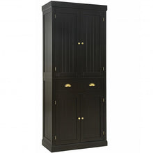 Load image into Gallery viewer, Cupboard Freestanding Kitchen Cabinet w/ Adjustable Shelves-Espresso
