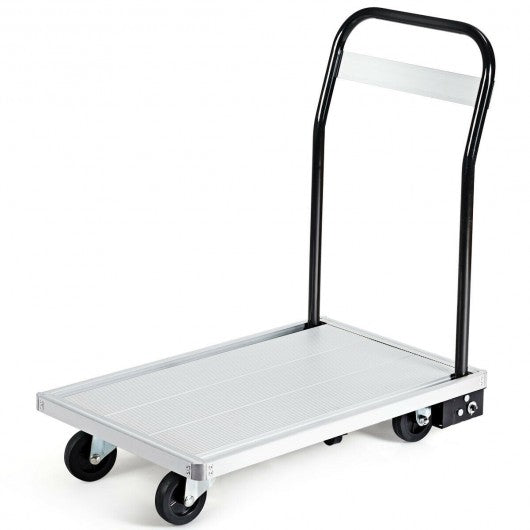 440 lbs/770 lbs Folding Aluminum Platform Hand Truck-440 lbs