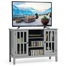 Load image into Gallery viewer, Wooden TV Stand Console Cabinet for 50&quot; TV-Gray
