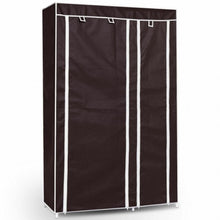 Load image into Gallery viewer, 69&quot; Portable Closet Storage Organizer Clothes Wardrobe-Brown
