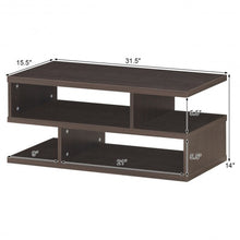 Load image into Gallery viewer, 3-tier Rectangular Modern Console Table Coffee Table
