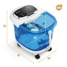 Load image into Gallery viewer, Portable Foot Spa Bath Motorized Massager with Shower-Blue and Withe
