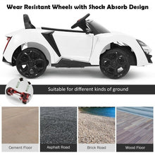 Load image into Gallery viewer, 12V 2.4G RC Electric Vehicle with Lights-White
