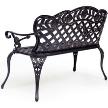 Load image into Gallery viewer, 42.5&quot; Outdoor Furniture Cast Aluminum Antique Garden Bench
