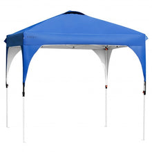 Load image into Gallery viewer, 8&#39; x 8&#39; Outdoor Pop Up Tent Canopy Camping Sun Shelter with Roller Bag-Blue
