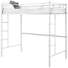 Load image into Gallery viewer, Metal Twin Loft Ladder Beds-White
