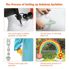 Load image into Gallery viewer, Summer Outdoor Inflatable Rainbow Sprinkler
