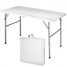 Load image into Gallery viewer, 4&#39; Folding Portable Plastic Outdoor Camp Table
