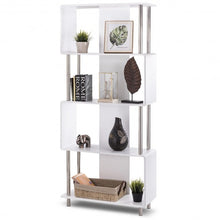 Load image into Gallery viewer, Industrial Style 4 Shelf Modern Storage Display Bookcase
