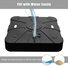 Load image into Gallery viewer, 220 lbs Offset Patio Umbrella Base with Wheels Sand Water Filled

