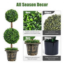 Load image into Gallery viewer, 36 Inch Artificial Double Ball Tree Indoor and Outdoor UV Protection
