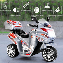 Load image into Gallery viewer, 3 Wheel Kids Ride On Motorcycle 6V Battery Powered Electric Toy Bicyle New-Gray
