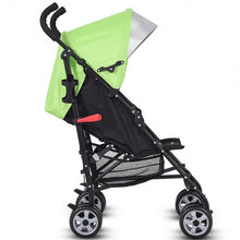 Load image into Gallery viewer, Folding Lightweight Baby Toddler Umbrella Travel Stroller-Green
