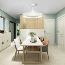 Load image into Gallery viewer, 23&quot; Ceiling Fan with LED Light and Remote Control-White

