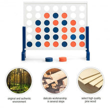 Load image into Gallery viewer, Wooden 4 in a Row Game Toy For Adults Kids with Carrying bag-White
