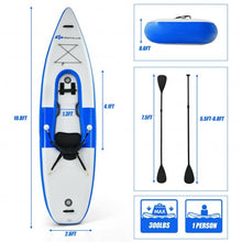 Load image into Gallery viewer, Inflatable Kayak Includes Aluminum Paddle with Hand Pump for 1 Person-Blue
