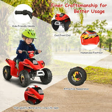 Load image into Gallery viewer, 6V Kids Electric ATV 4 Wheels Ride-On Toy -Red
