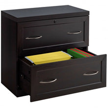 Load image into Gallery viewer, 2-Drawer Free Standing Lateral File Cabinet-Black
