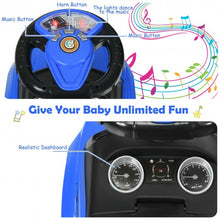 Load image into Gallery viewer, Honey Joy 3 in 1 Ride on Push Car Toddler Stroller Sliding Car with Music-Blue

