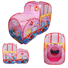 Load image into Gallery viewer, Foldable Colorful Train Kids Play Tent

