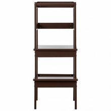 Load image into Gallery viewer, Wooden Kids Kitchen Learning Toddler Tower w/ Safety Rail-Coffee
