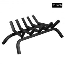 Load image into Gallery viewer, 21&quot; Iron Fireplace Log Grate Firewood Burning Rack
