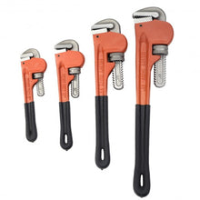 Load image into Gallery viewer, 4 Pcs Adjustable 8&quot; 10&quot; 14&quot; 18&quot; Heavy Duty Pipe Wrench Set Monkey Heat Treated
