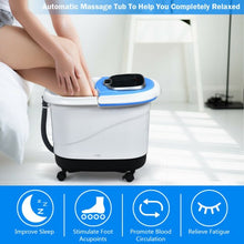 Load image into Gallery viewer, Portable Foot Spa Bath Motorized Massager with Shower-Blue

