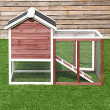 Load image into Gallery viewer, 48&quot; x 24&quot; x 36&quot; Wooden Rabbit Hutch Poultry Cage
