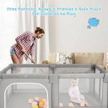 Load image into Gallery viewer, Baby Playpen Extra Large Kids Activity Center Safety Play-Gray
