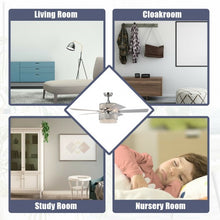Load image into Gallery viewer, Modern Crystal Ceiling Chandelier Fan With Light Chrome Finished
