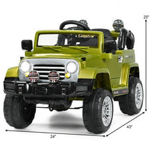 Load image into Gallery viewer, 12 V Kids Ride on Truck with MP3 + LED Lights-Green
