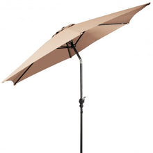 Load image into Gallery viewer, 9FT Patio Umbrella Patio Market Steel Tilt W/ Crank Outdoor Yard Garden-Beige
