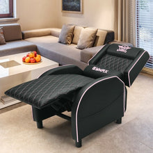 Load image into Gallery viewer, Massage Gaming Recliner Chair w/Headrest &amp; Adjustable Backrest- Home Theater-PI

