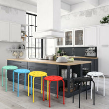 Load image into Gallery viewer, Set of 6 Portable Plastic Stack Stools -Multicolor
