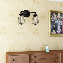 Load image into Gallery viewer, Wire Caged Vintage Industrial Retro Edison Wall Lamp
