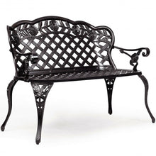 Load image into Gallery viewer, 42.5&quot; Outdoor Furniture Cast Aluminum Antique Garden Bench
