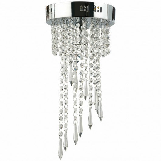 Elegant Ceiling Crystal Chandeliers with Stainless Base