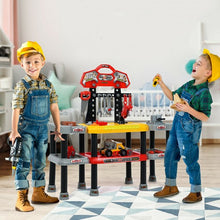 Load image into Gallery viewer, 121 Pcs Kids Pretend Workbench Construction Workshop Tool Play Set
